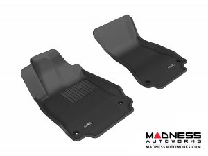 Audi A6/ S6/ A7 Floor Mats (Set of 2) - Front - Black by 3D MAXpider (2012-)